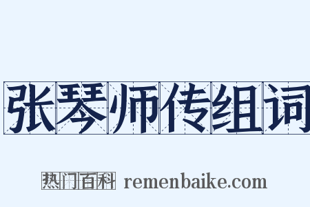 张琴师传组词是什么意思的图片